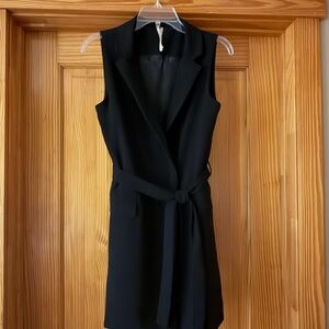 Anthropologie Black Sleeveless Mini Dress